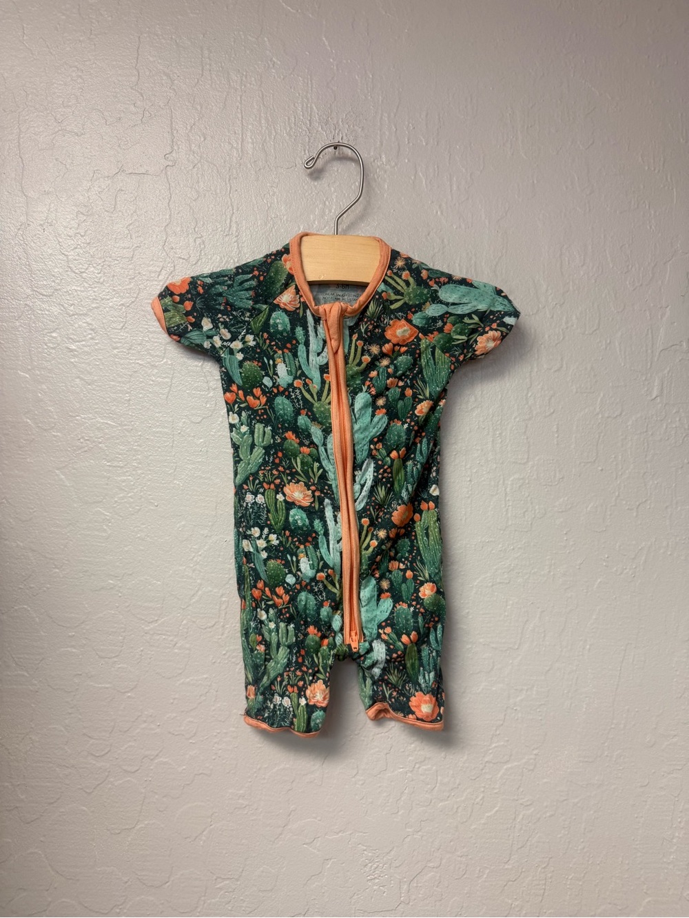 $20 ADD ON little one shop floral cactus bamboo romper 3-6M little sleepies